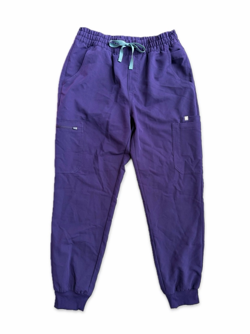 Figs High Waisted Scrub Jogger Pants Purple #1001100 Women's Size M